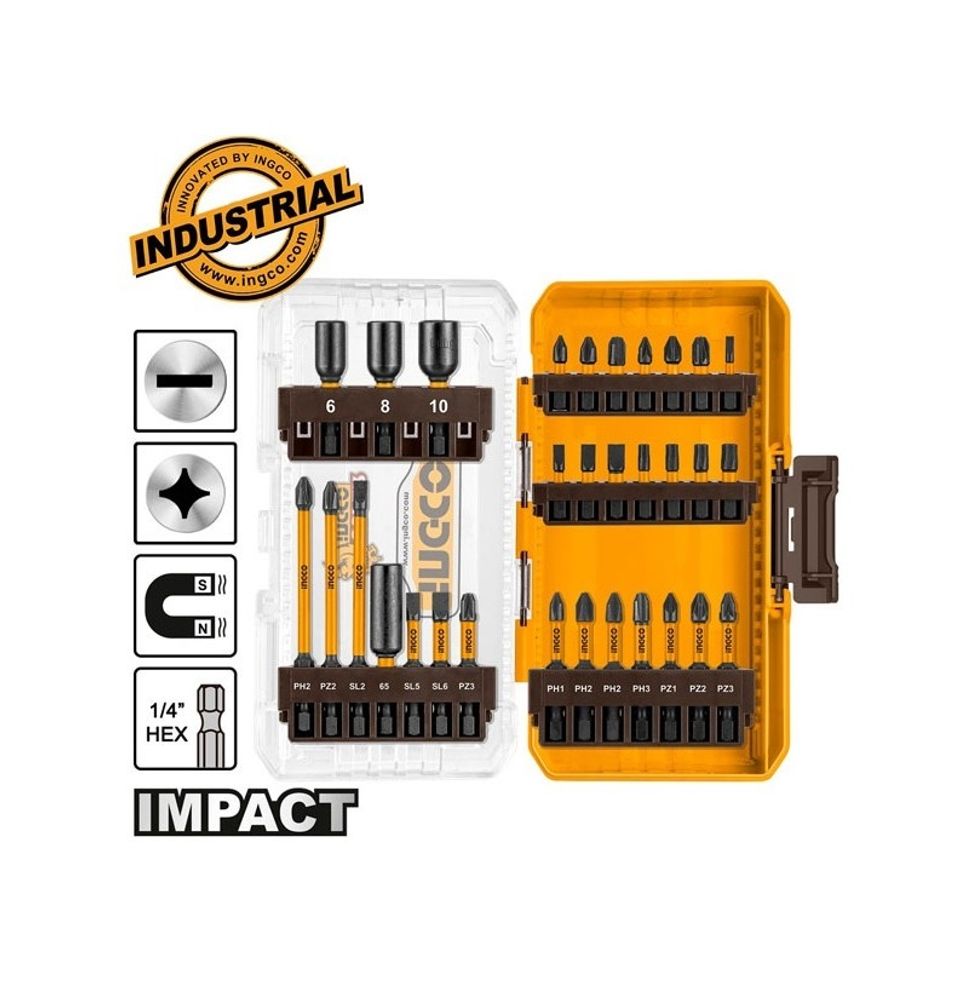 Набор ударных бит INGCO AKDL11306 INDUSTRIAL 31 шт.
