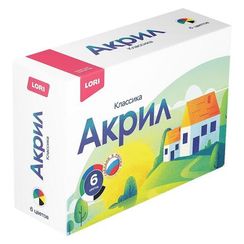 Краски акриловые КЛАССИКА, 6 цв. по 20 мл