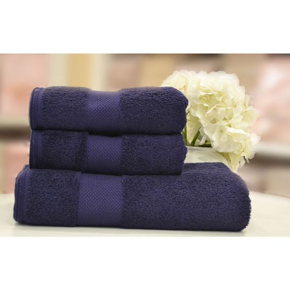 DELUXE-ДЕЛЮКС фиолетовое полотенце махровое Soft Cotton (Турция)