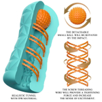 Аквамариновый мастурбатор Victoria (Цвет: аквамариновый)
