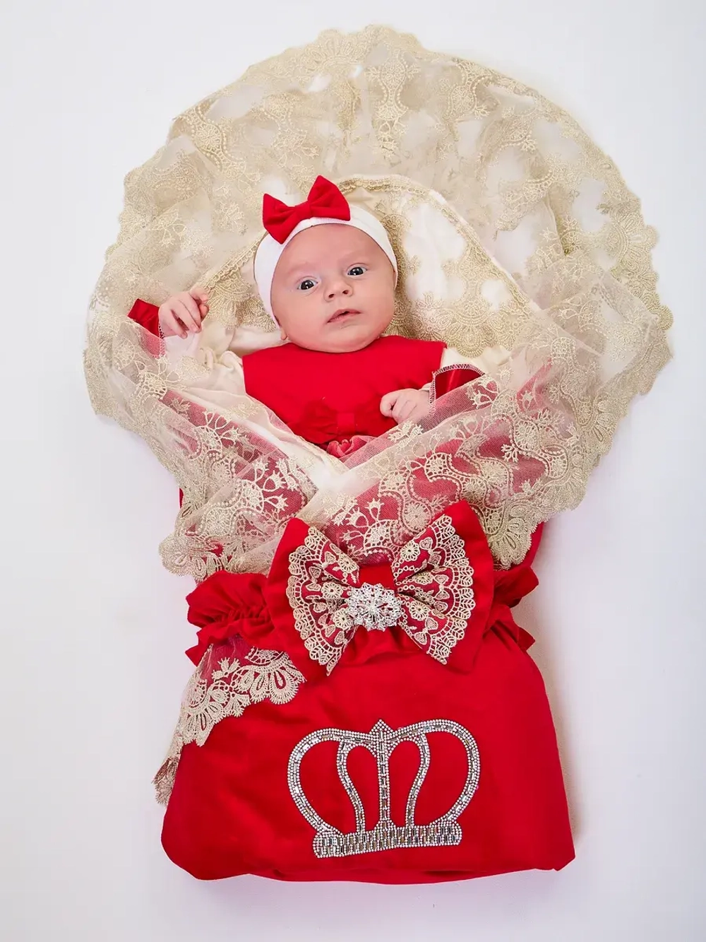 Конверт на выписку с платьем летний