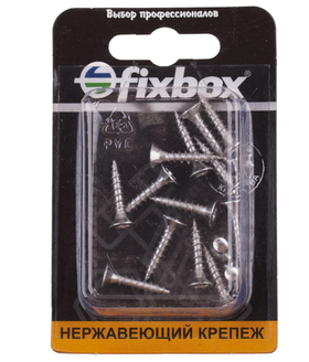 Саморезы универсальные нержавеющие 4,0х20 (15 шт) Fixbox 555410