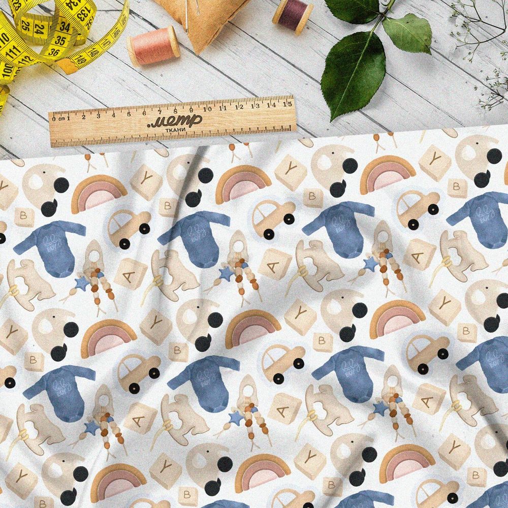 Ткань лен детская одежда и игрушки