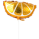 Шар Фольгированный Апельсин долька (Оранжевый)