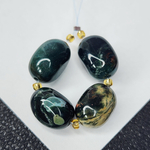 Океаническая яшма, риолит, крупная галтовка, ~12-15 мм, подобранный набор, цена за набор на фото