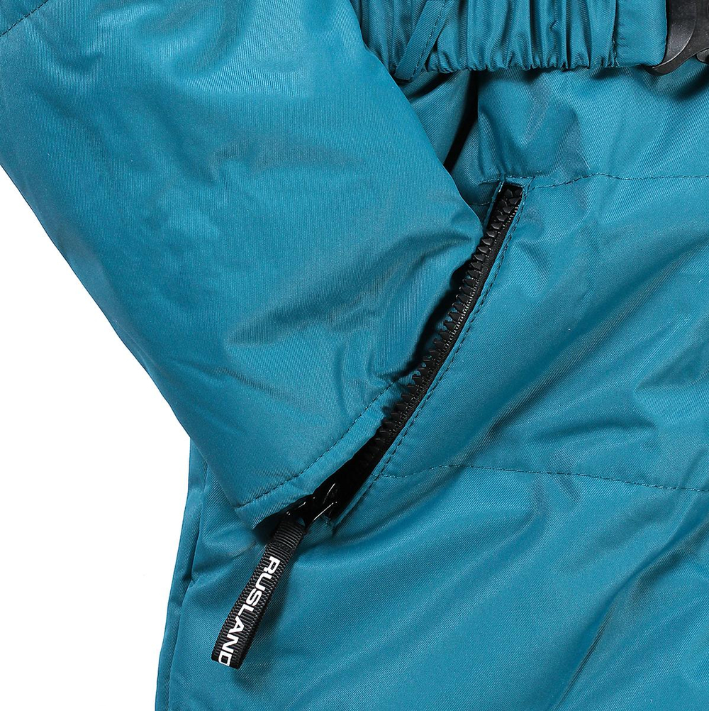 Комбинезон зимний д/мальчика, р.128 (Rusland) морск.волна А 31-22