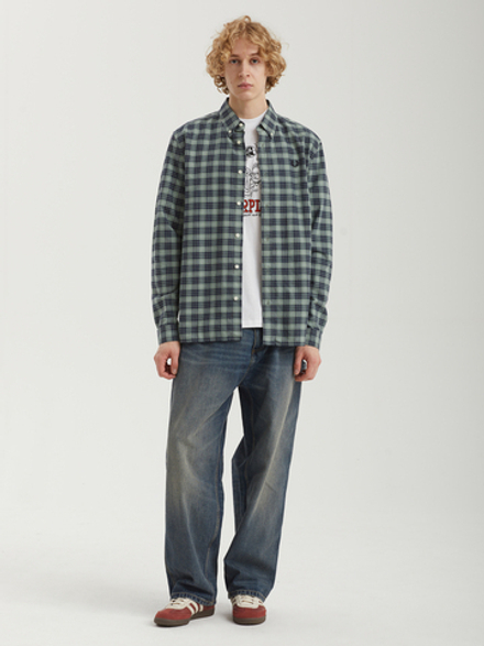 Мужская Рубашка Tartan Oxford