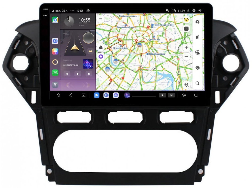 Магнитола для Ford Mondeo 4 2010-2014 - Carmedia OL-1281-1 QLed+2K, Android 13, TS20, CarPlay, 4G SIM-слот