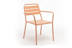 "Дионис" стул стальной, цвет светло-коралловый