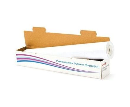 БУМАГА ИНЖЕНЕРНАЯ XEROX МАРАФОН (475L90243M) А0+, 914 ММ Х 175 М, 75 Г/М², ДИАМЕТР ВТУЛКИ 76 ММ