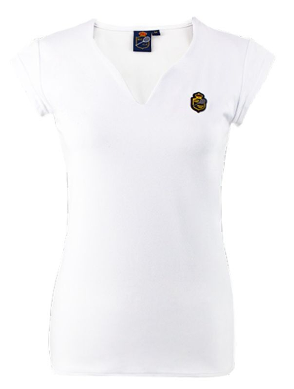 Женская футболка теннисная Monte-Carlo Country Club Patch T-Shirt - white