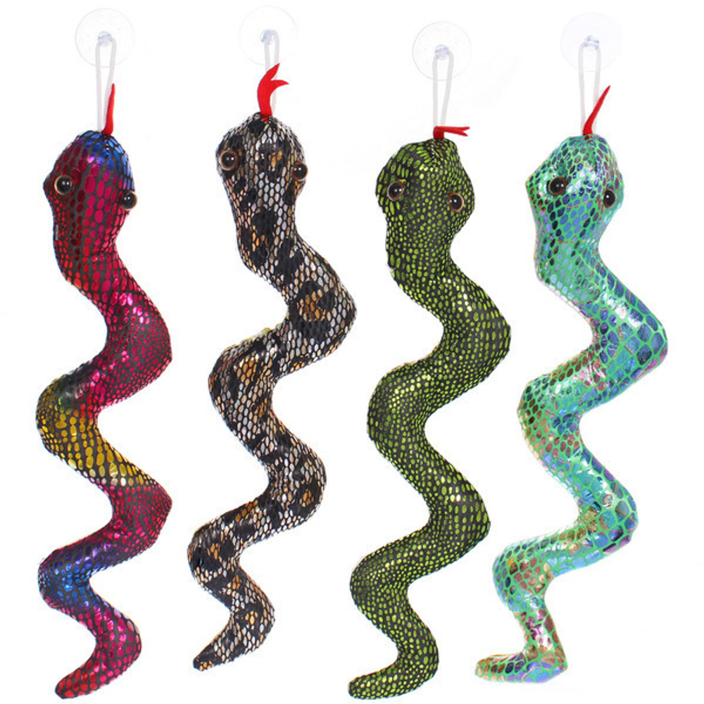 Мягкая игрушка «Змея» Переливы 29 см, микс