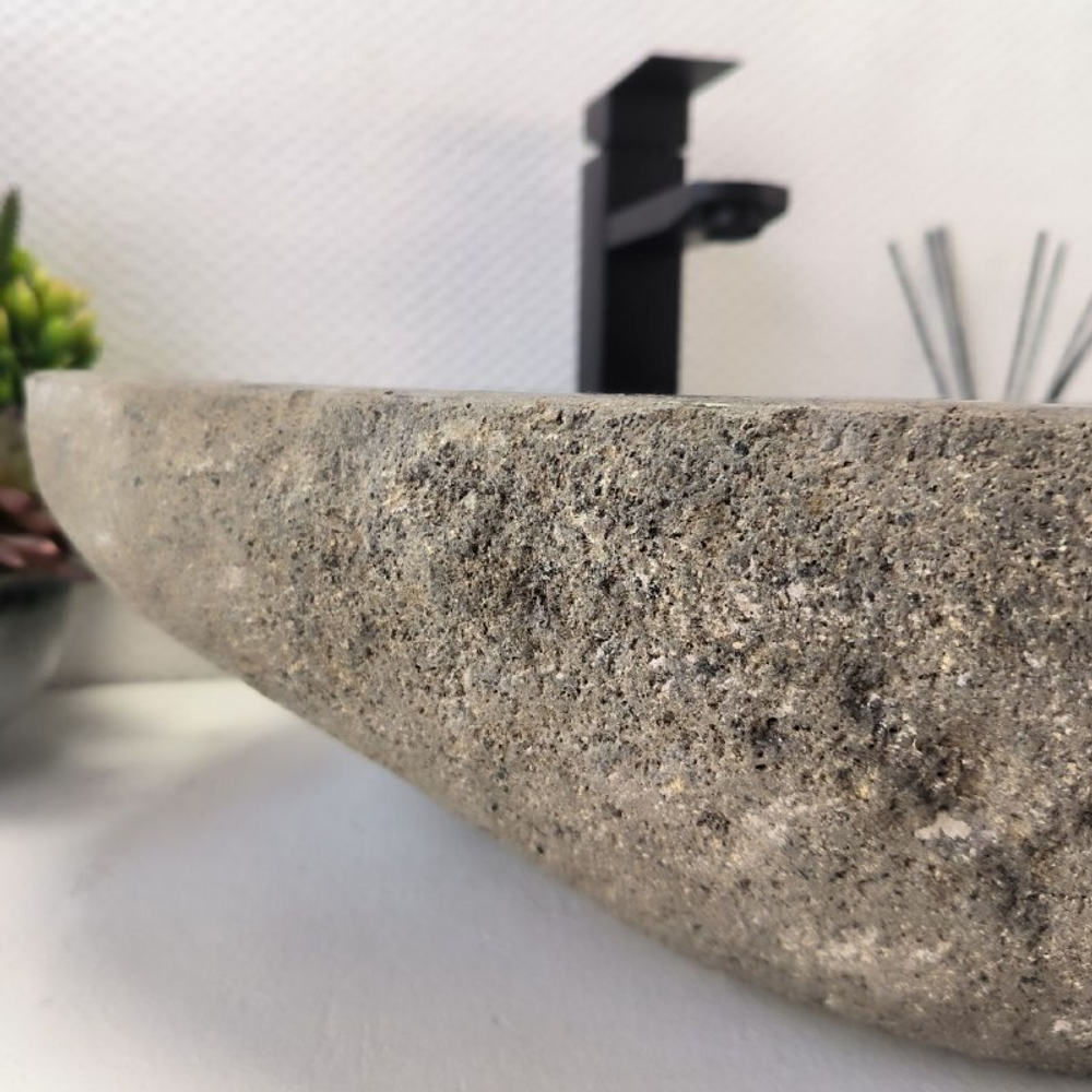 Раковина из речного камня RS-63591 (45*40*15) 0122