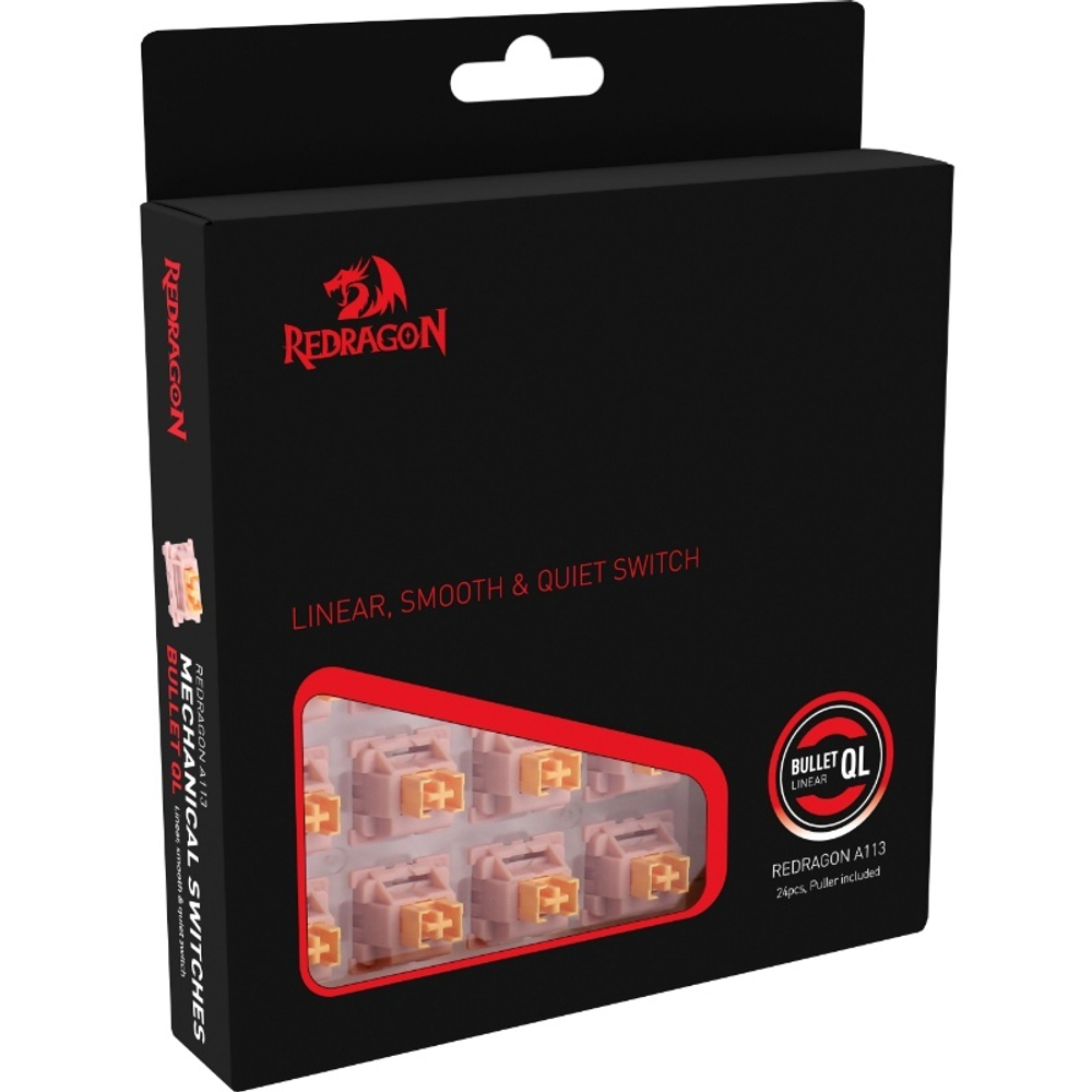 Redragon Переключатели Bullet QL бежевый/персиковый,24 шт.