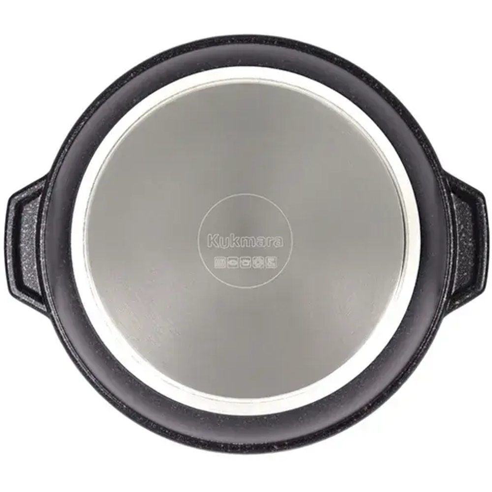 Кастрюля-жаровня 4л «Granit Ultra Induction» (blue) со стеклянной крышкой жгги41а