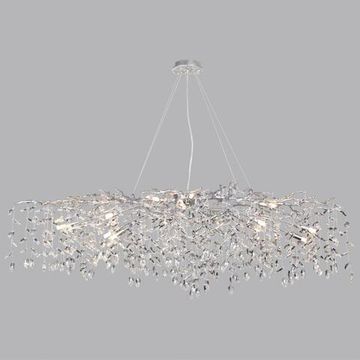 4970/16 HALL ODL24 635 матов.серебристый/алюмин./хрусталь Люстра G9 16*40W DELICA