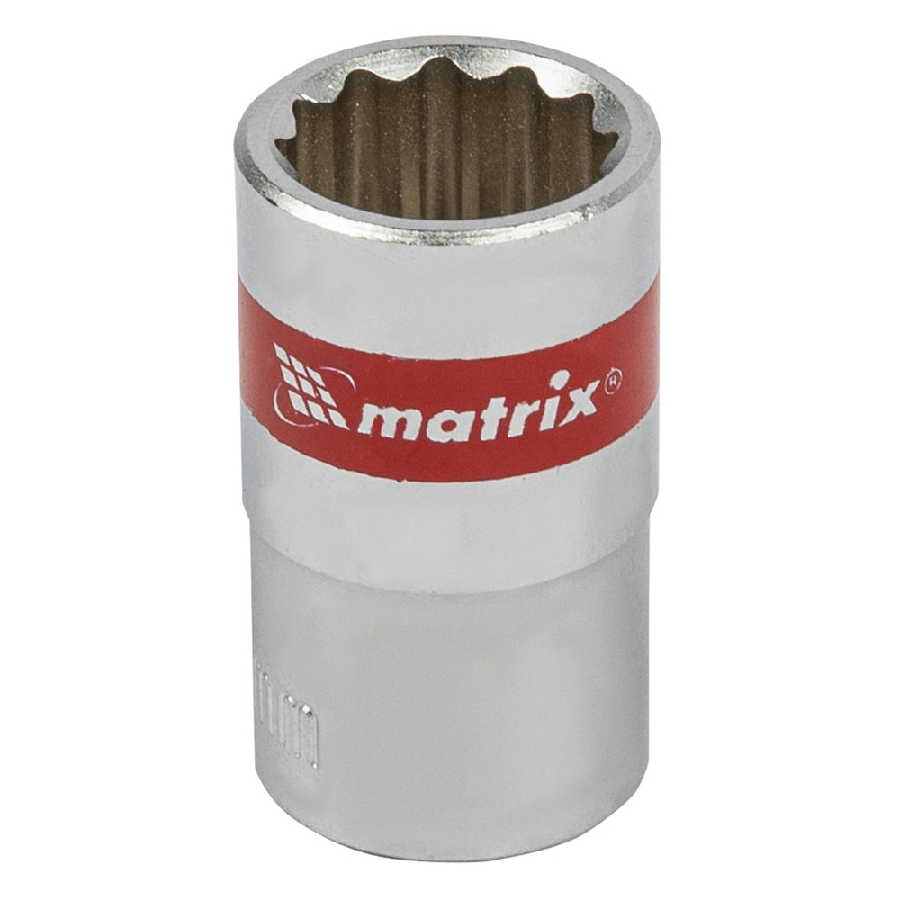 ГОЛОВКА MATRIX 12-ГРАННАЯ 15ММ CrV 1/2 ХРОМ 13689