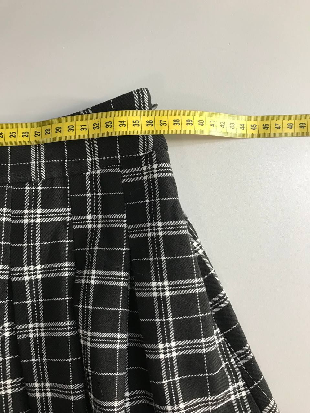 Юбка Stradivarius в клетку, маркировка L, визуально на 48 размер