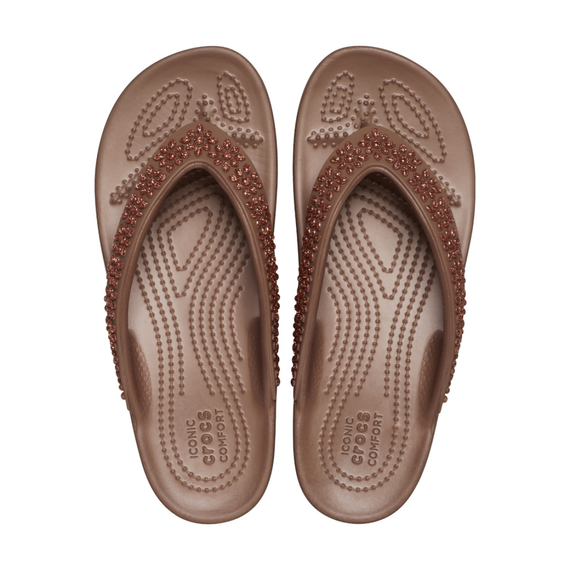 Crocs Classic Platform Lined Clog 'Bronze'