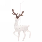 Подвеска «Загадочный олень» 14 см, белый блеск