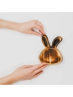 Деревянная менажница "Кролик" из кедра