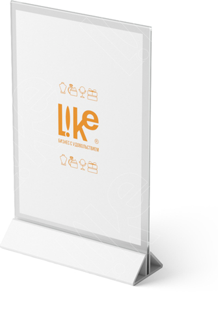 Подставка для постера А4 вертикальная (210*297 мм.)/съемное основание