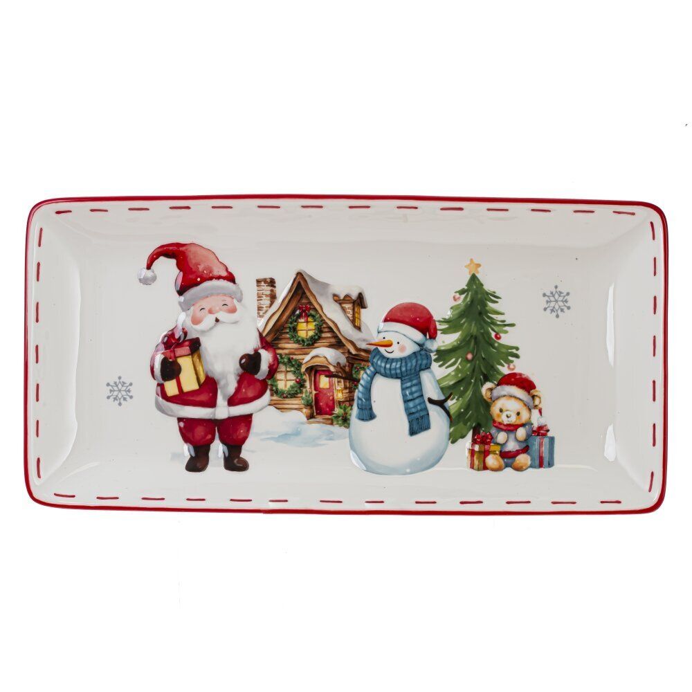GAEM Блюдо "Веселый Новый год", L34,5 W17 H3,5 см