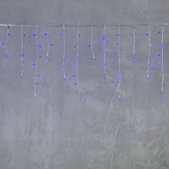 Светодиодная бахрома 4,9*0,5 м., 240 синих LED ламп, прозрачный провод ПВХ, Beauty Led (PIL240-10-2B)