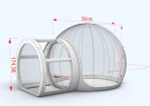 Прозрачная надувная палатка-шар «BubbleTree» ТПУ, 3,9*3*2,3 м
