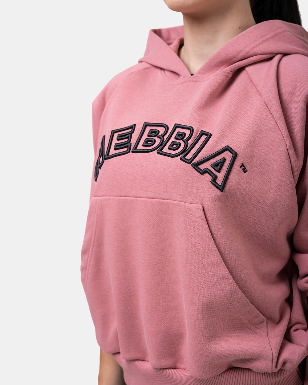 Толстовка женская Nebbia 581 conic HERO Sweatshirt with a hoodie Old rose