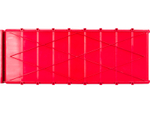 Ящик сплошной 500×185×100 мм, объем 9.25 л., арт.: 6004, красный, код: 10557