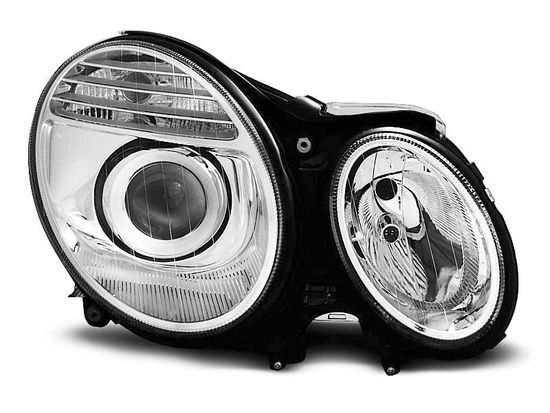 Передние фары chrome D2S/H7 для Mercedes E W211