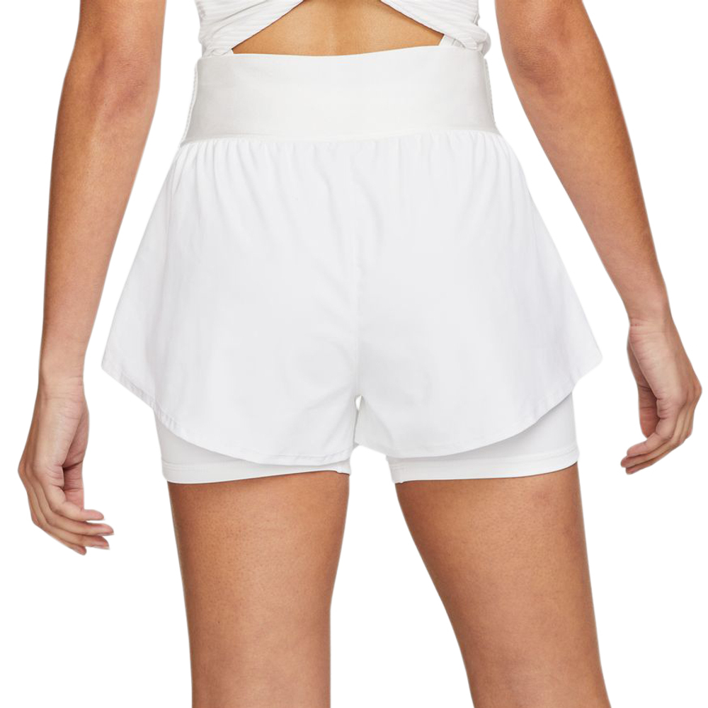 Женские Шорты теннисные Nike Court Dri-Fit Advantage Short W - white/white/black