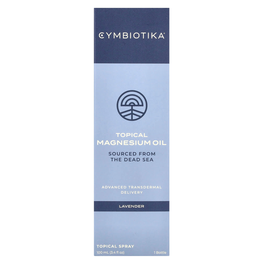 Cymbiotika, Магниевое масло для местного применения, лаванда, 100 мл (3,4 жидк. унц.)