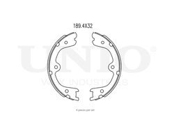Колодки тормозные бараб. задние UNIO BRP-10001