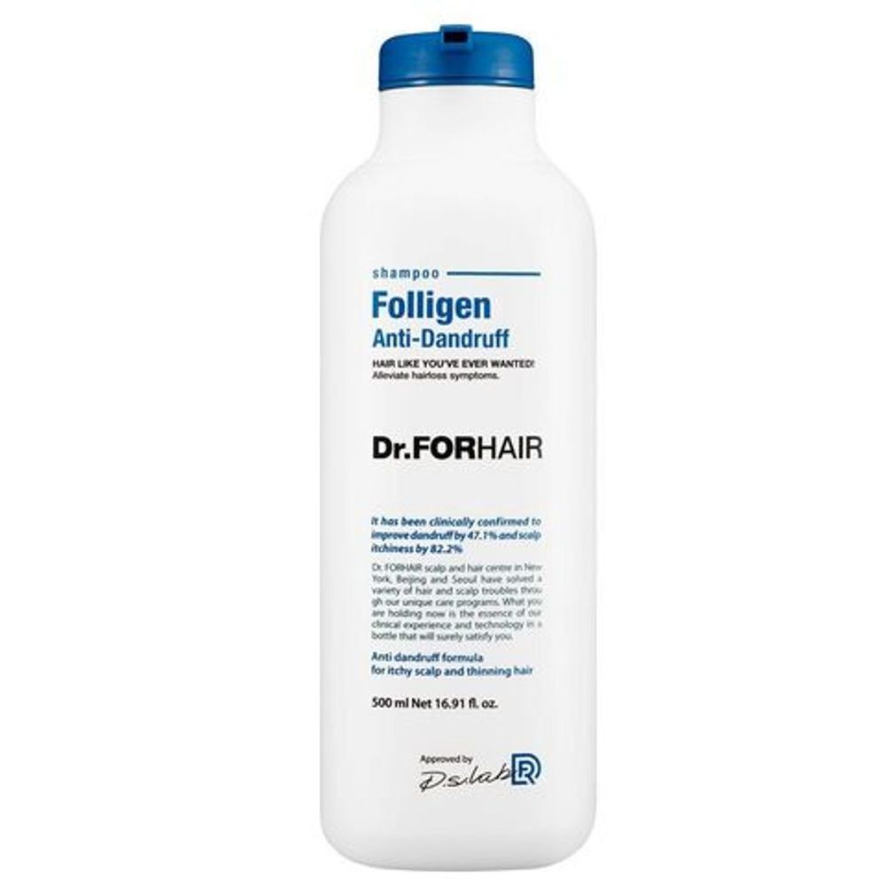 Шампунь против перхоти Dr.FOR HAIR Folligen Anti-Dandruff Shampoo 500 мл