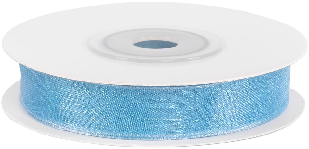 Лента органза голубой 1,2 см ДБ