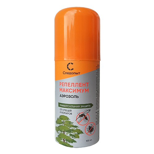 Репеллент СЛЕДОПЫТ Максимум от мошек и комаров аэроз 100мл