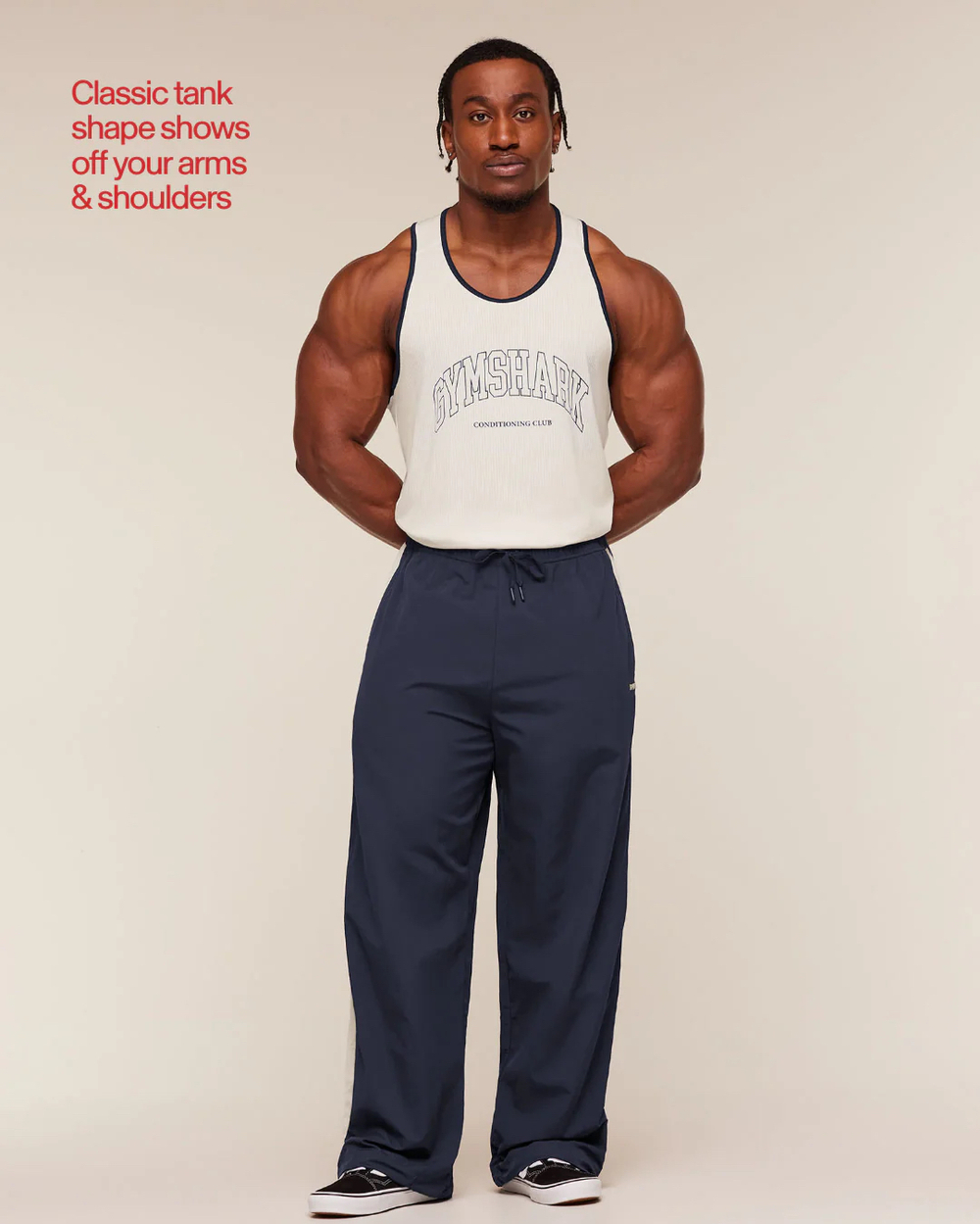 Майка GYMSHARK Collegiate Tech Tank White