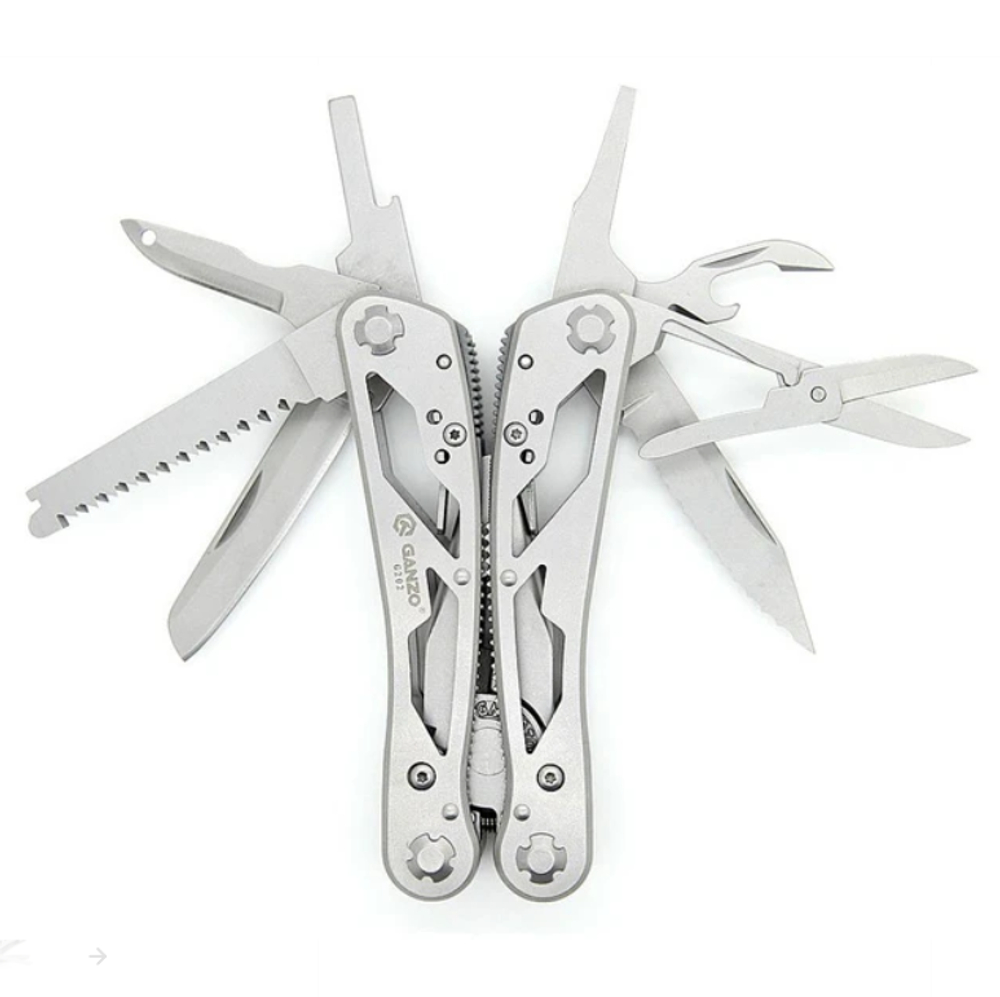 Мультитул "Ganzo", 105x50х18 мм, 24 предмета, цвет хром