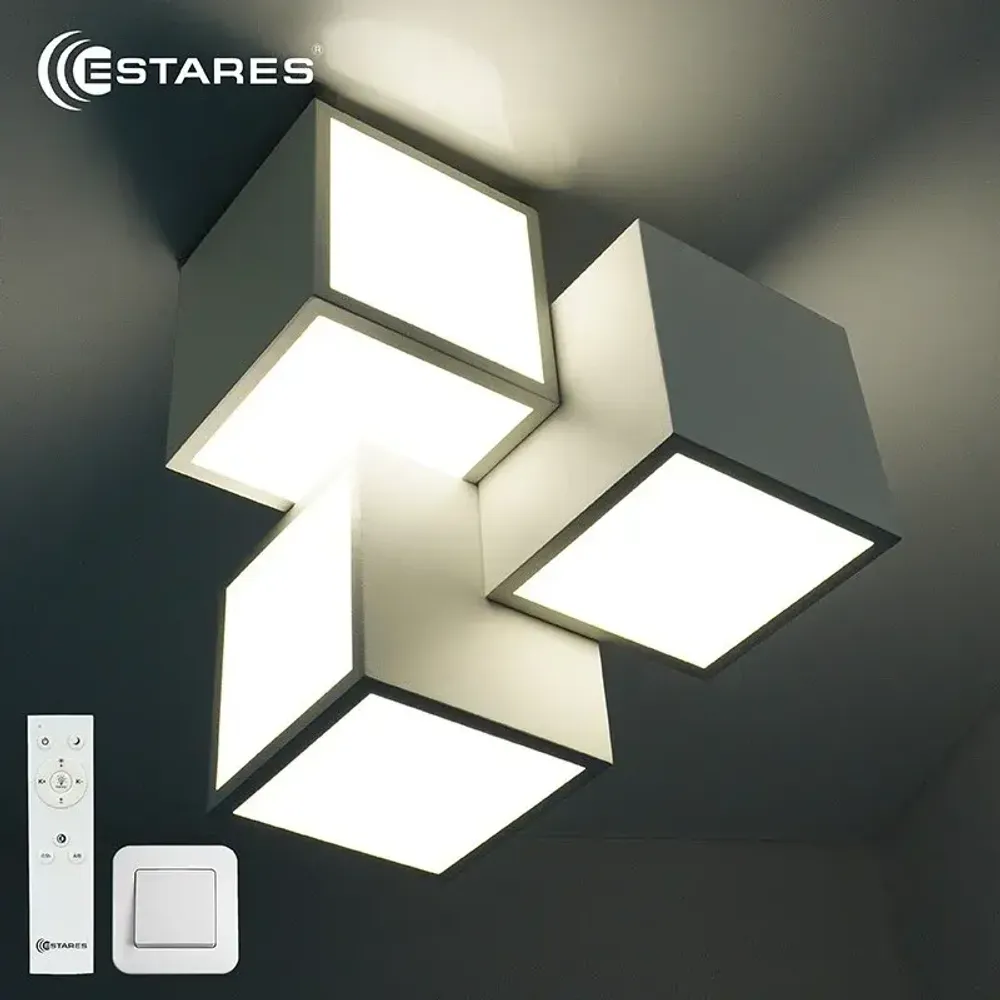 Управляемый светодиодный светильник SOLARIUM 70W 3C-RC-360x360x360-WHITE/WHITE-220-IP20