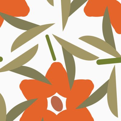 Оранжевые цветы