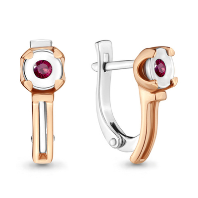 942196к Серьги из Золота с рубинами