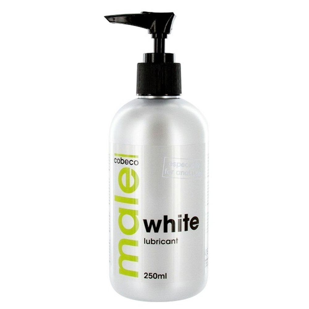 Купить Анальная смазка на водной основе Male Cobeco White Lubricant  недорого в интернет-магазине Мелоскоп