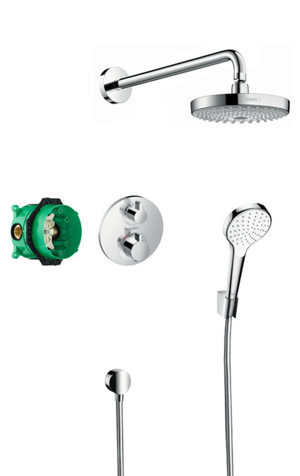Душевой набор Hansgrohe 27295000 Croma Select S / Ecostat S