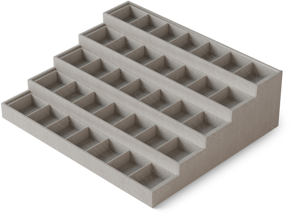 Планшет-лесенка Бета/5 ярусов/35 ячеек 08 (41х48 мм.)