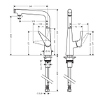 Смеситель для кухни кнопочный Hansgrohe 72820000 Talis Select S 300