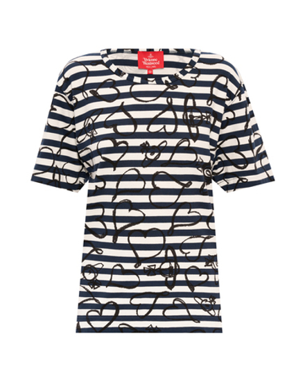 VIVIENNE WESTWOOD RED LABEL ФУТБОЛКА В ПОЛОСКУ