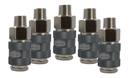 KraftWell KRW-QC14FM-5 БРС "мама", резьба M1/4", 5 шт