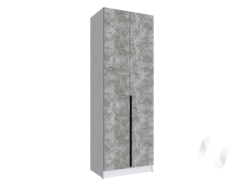 Шкаф Мадрид 0;8 с 2 ящ. внутри (белый/ателье светлое)